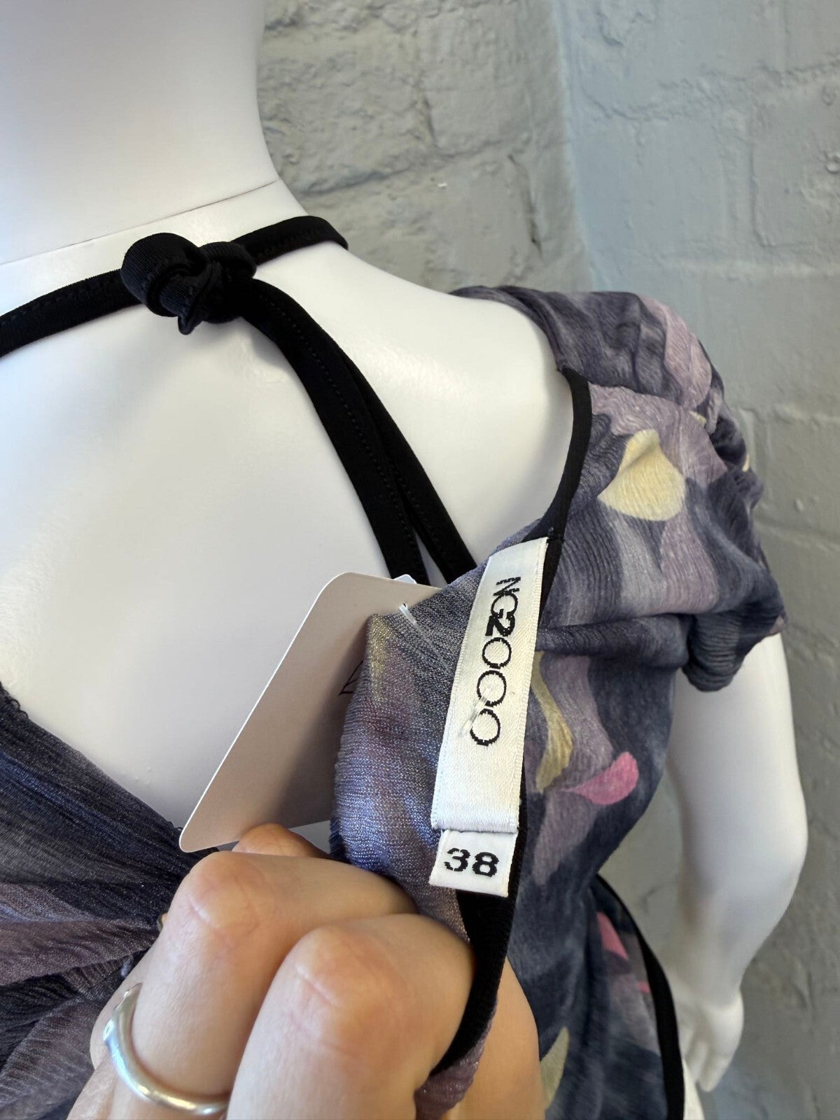 Floral Patterned Sheer Top