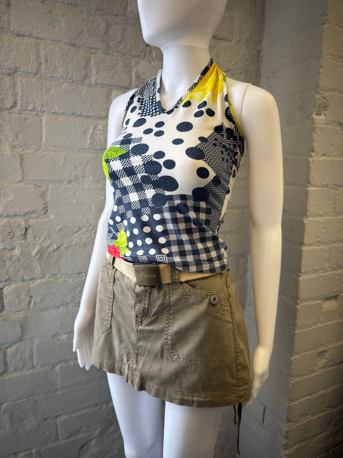 Halter Neck Patterned Top