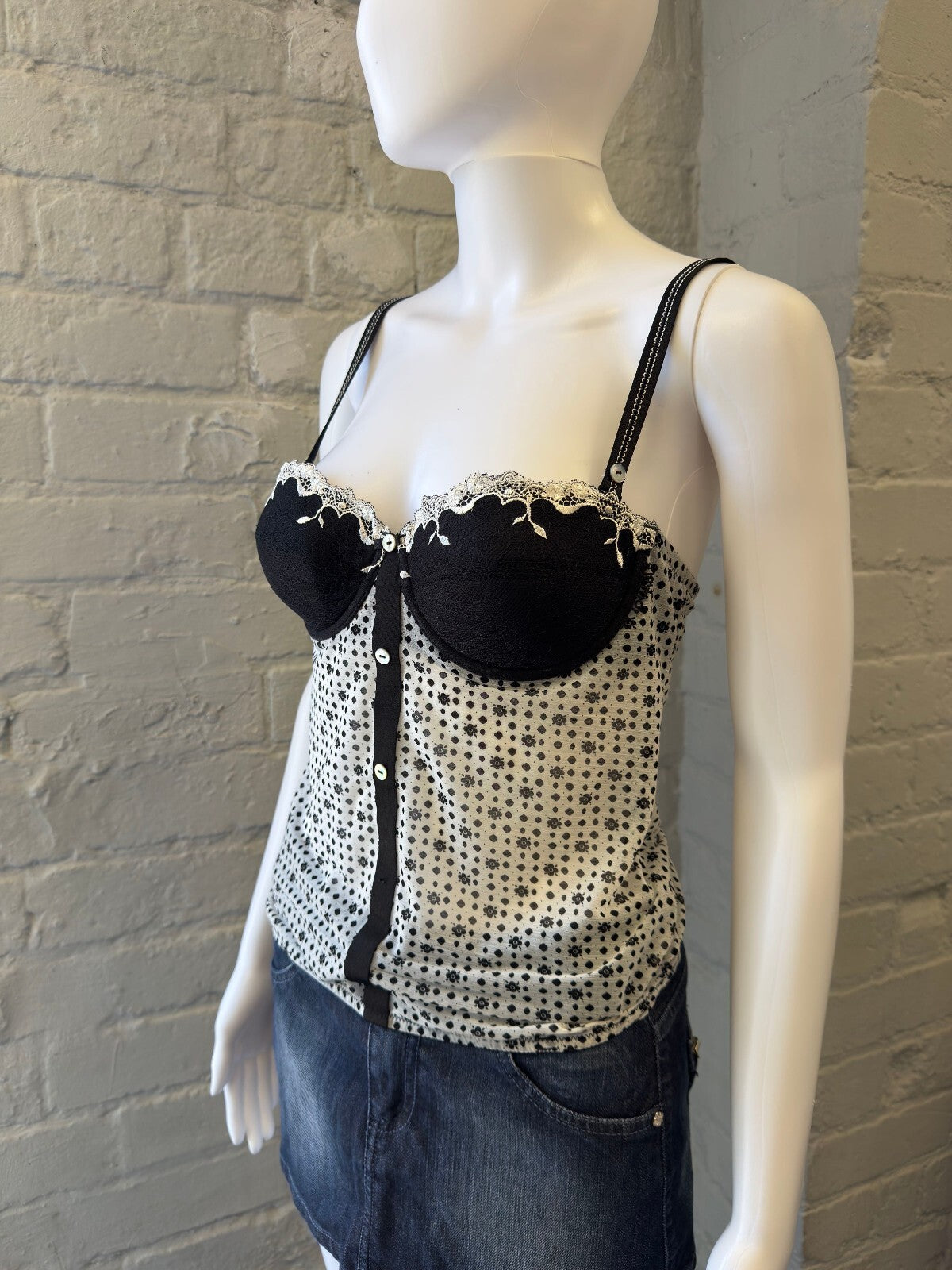Polka Dot Corset Top