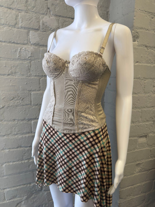Cream Lace Corset Top