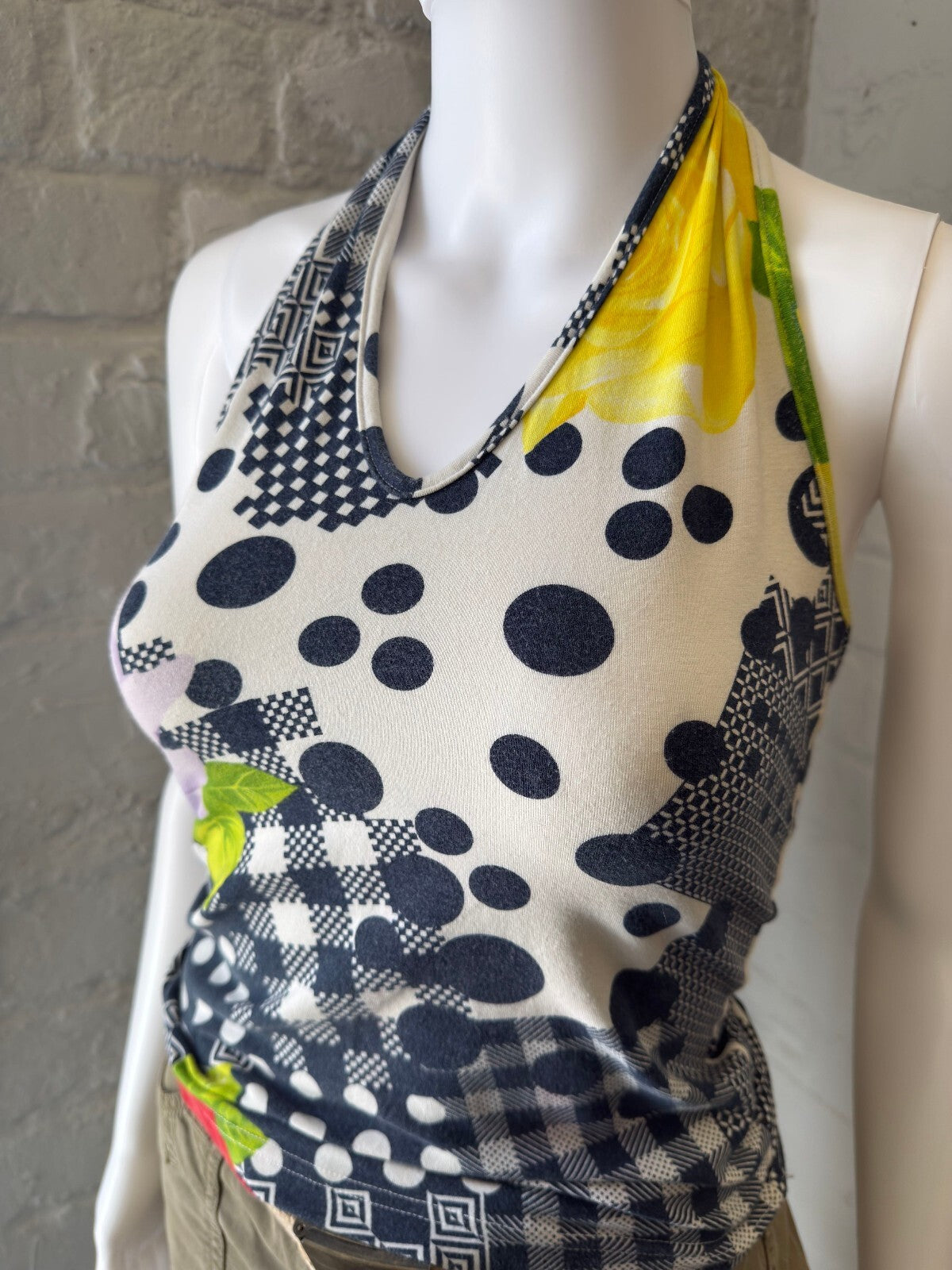 Halter Neck Patterned Top