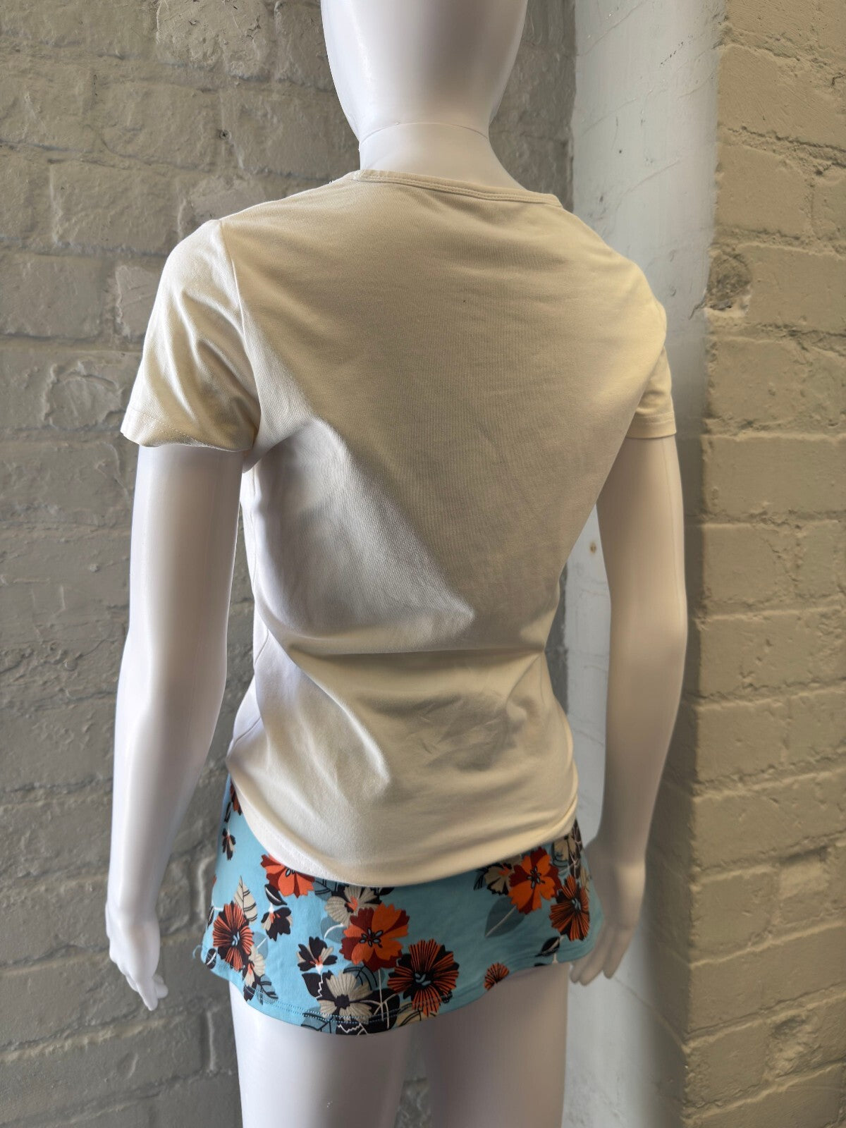 Pepe Jeans White Baby Tee with Logo Detail