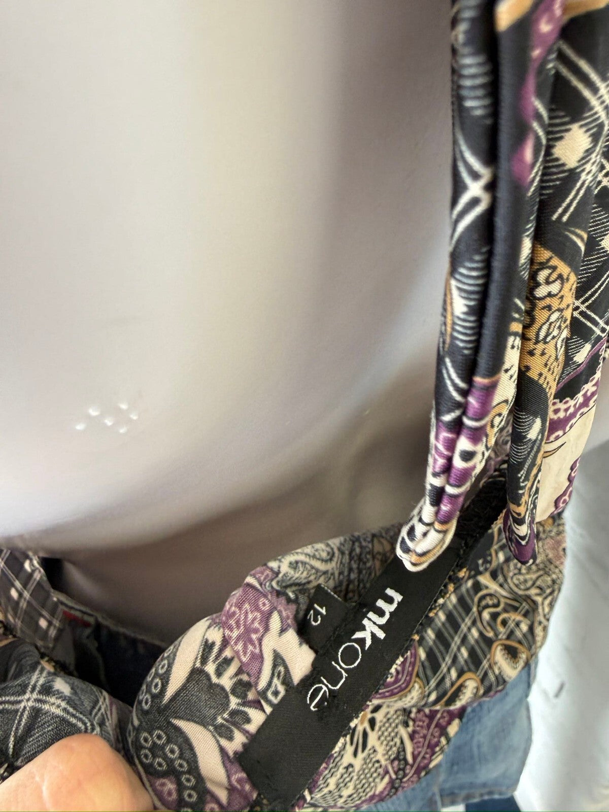 Paisley Print Slinky Halter Neck Top