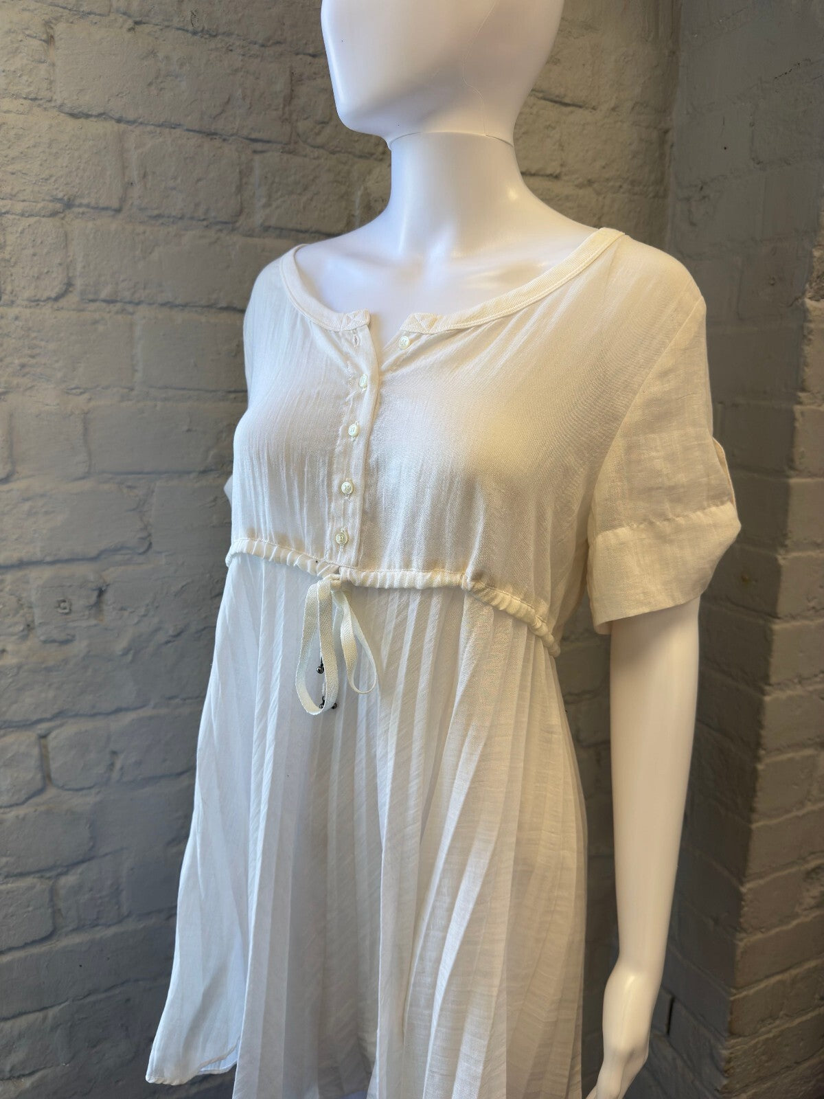 Cop Copine White Sheer Mini Dress