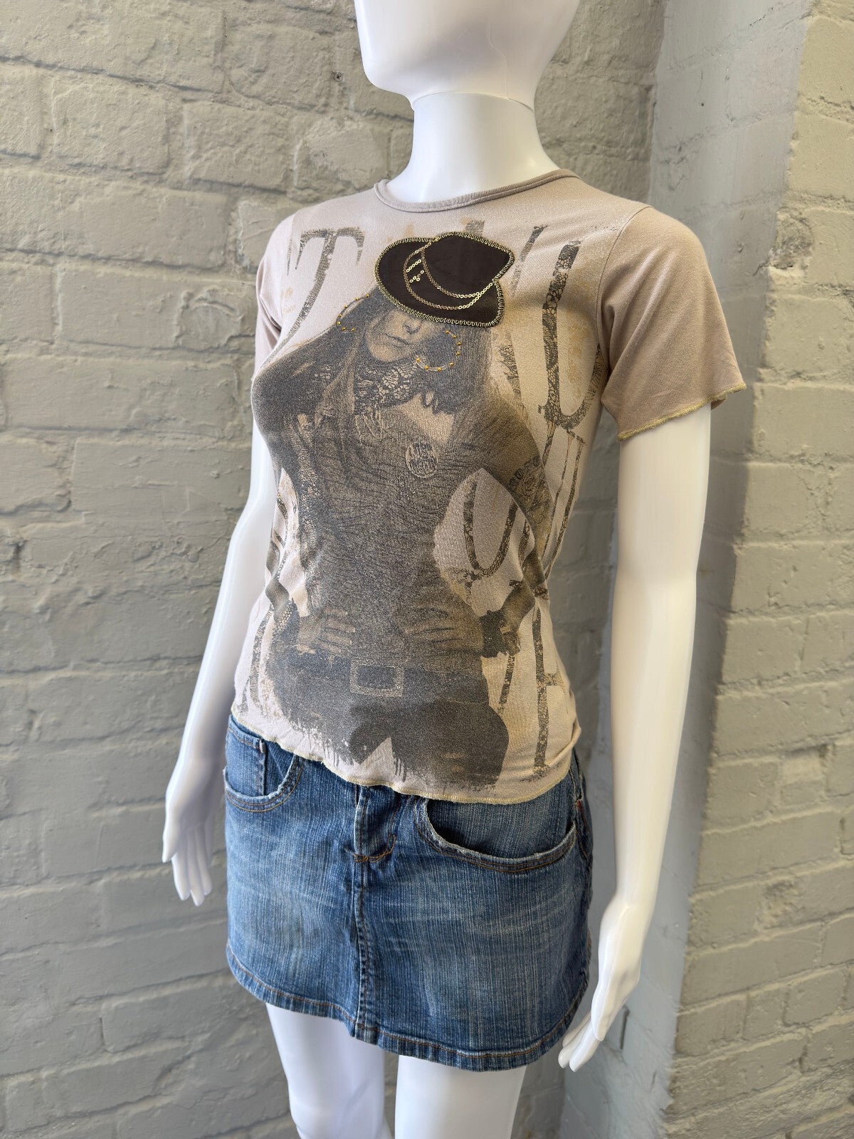 Taupe Graphic Short Sleeve T-Shirt
