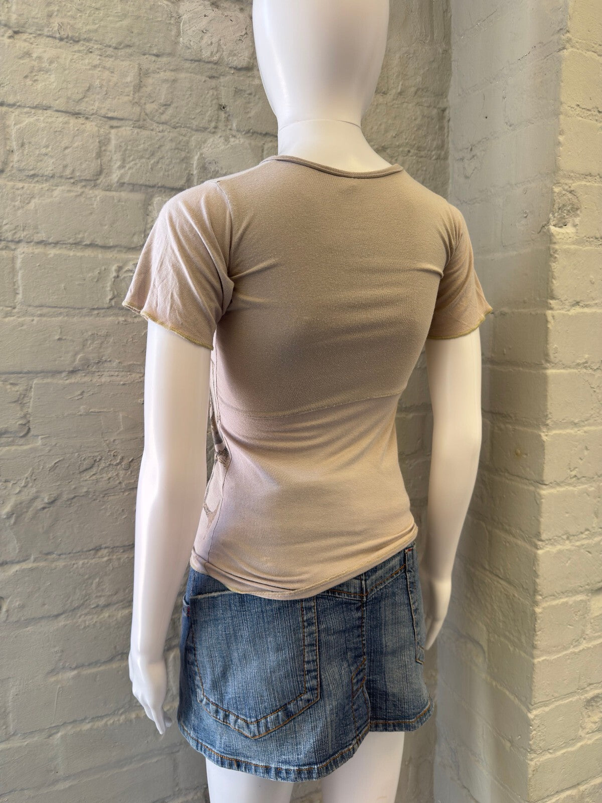 Taupe Graphic Short Sleeve T-Shirt