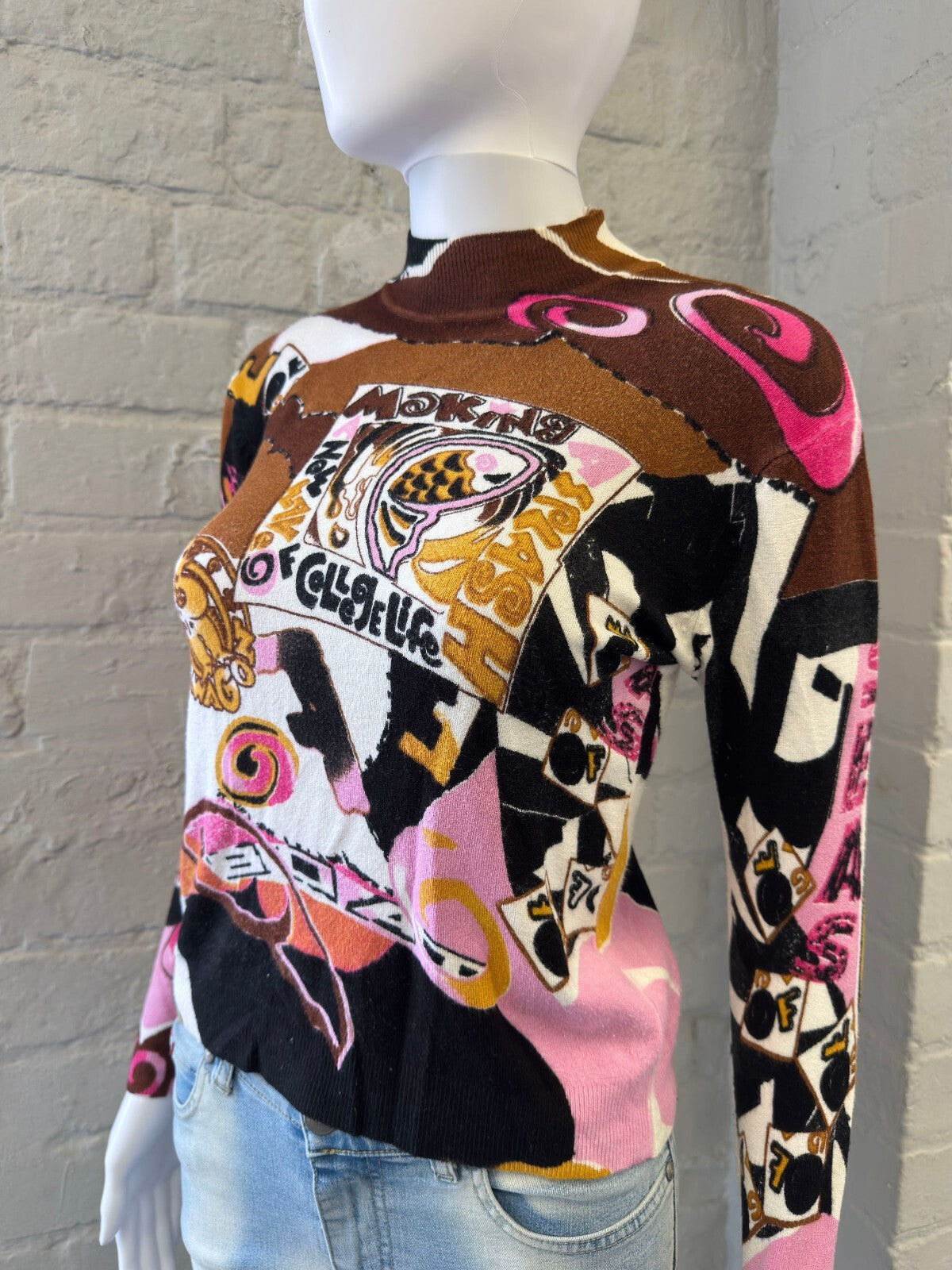 Vintage Multicolour Graphic Knit