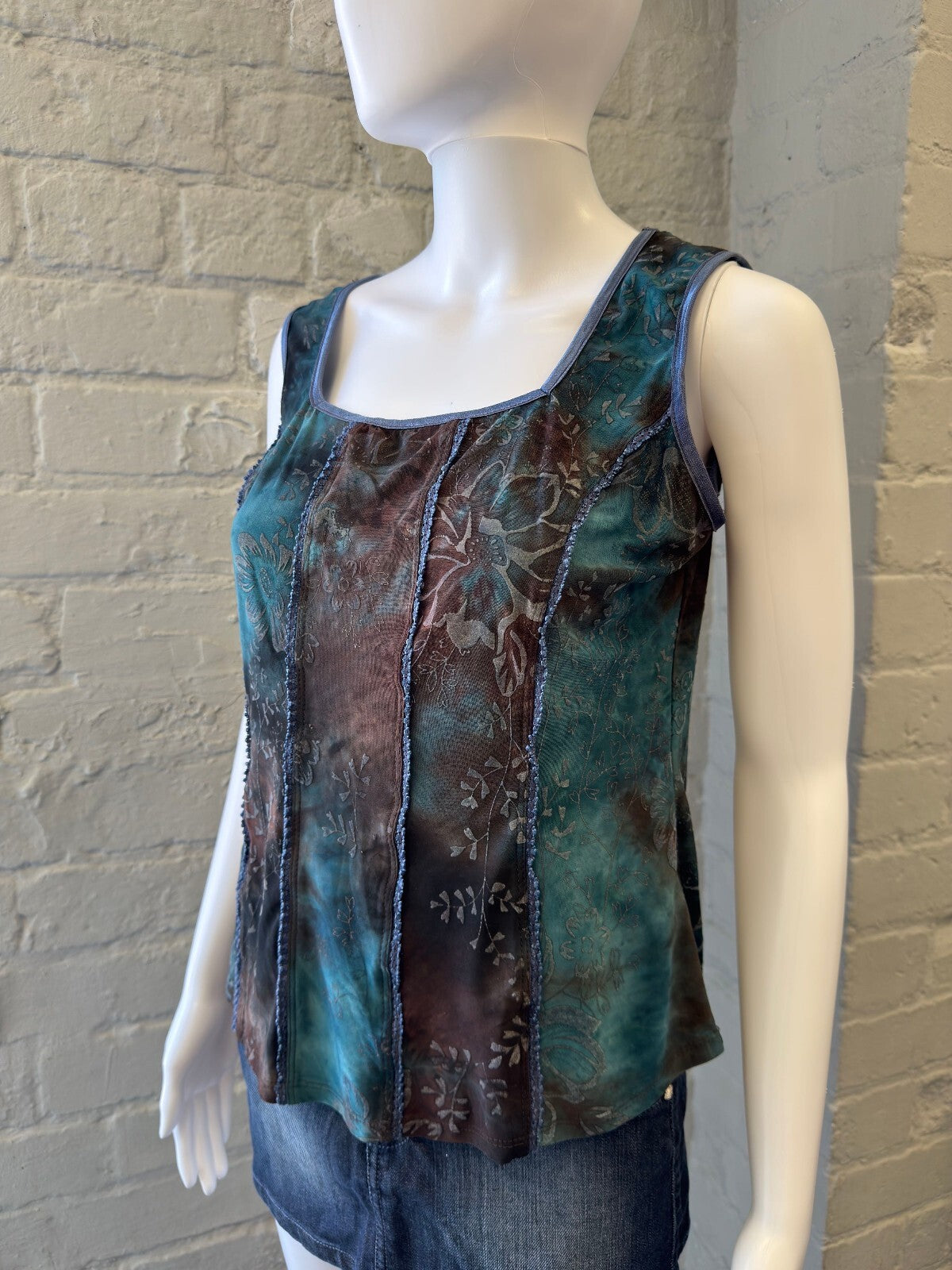 Earthy Mesh Tank top