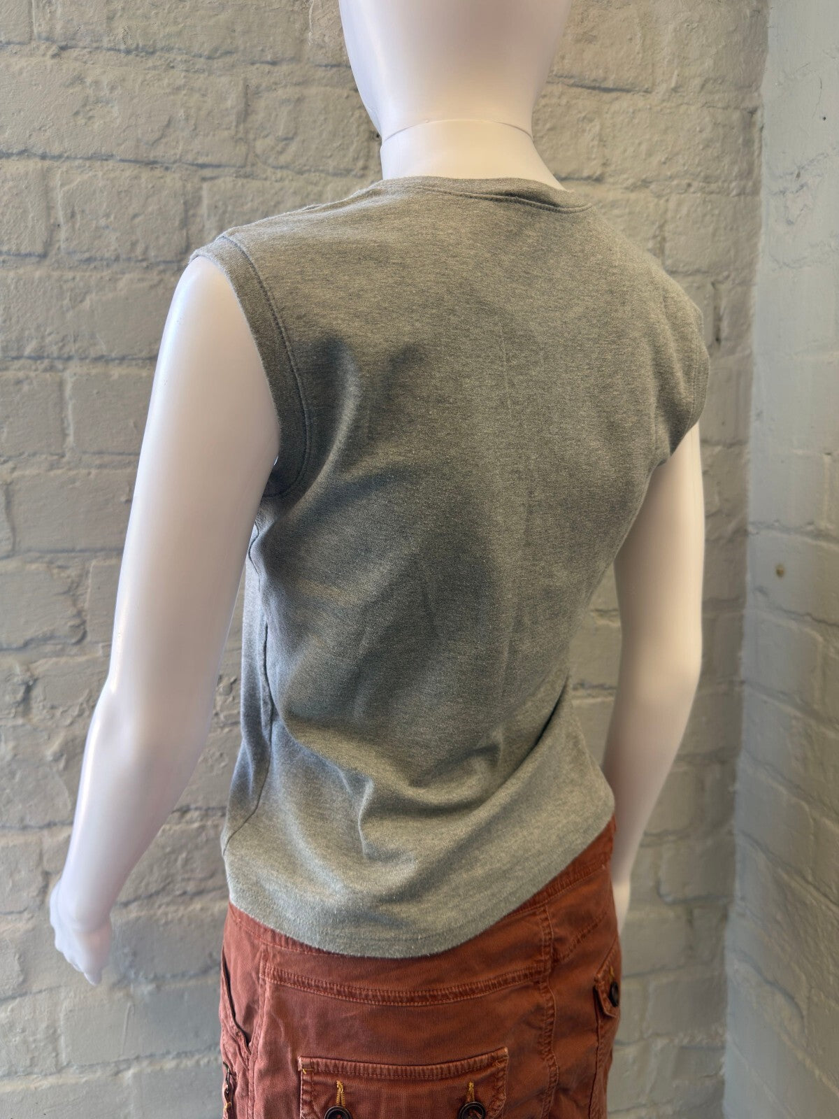 Max & Co. Grey Graphic Tank Top