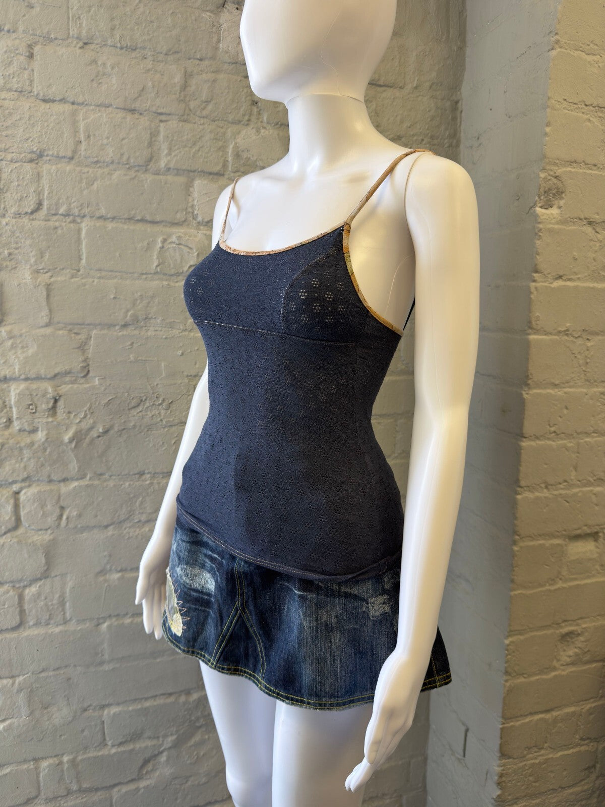 Navy Blue Spaghetti Strap Top