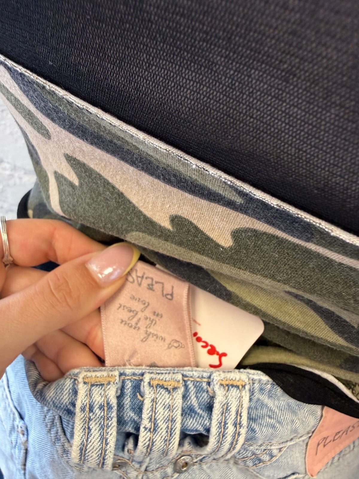 Please Me Light Blue Denim Mini Skirt