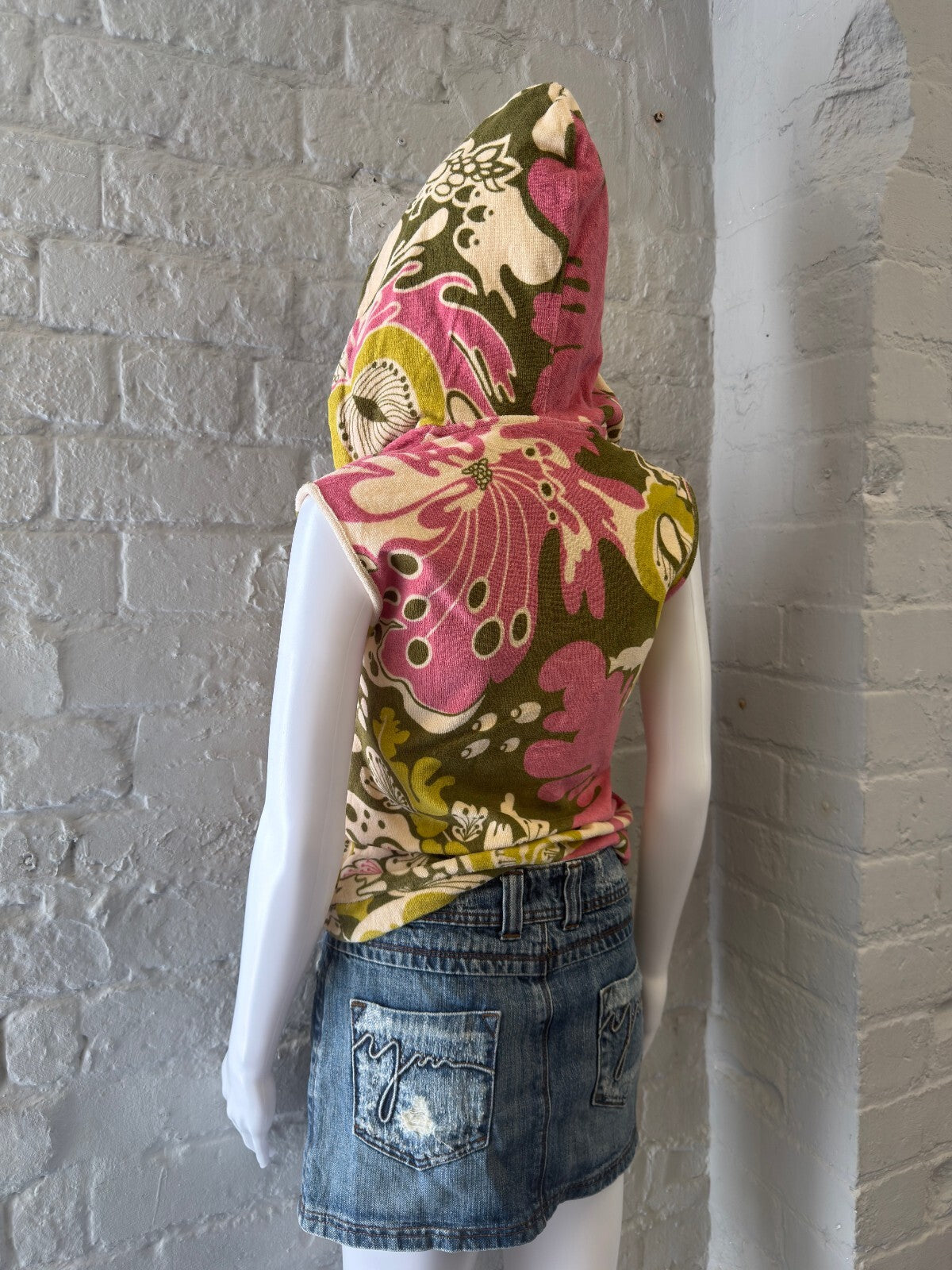 Sisi Tank Hooded Floral Print Top
