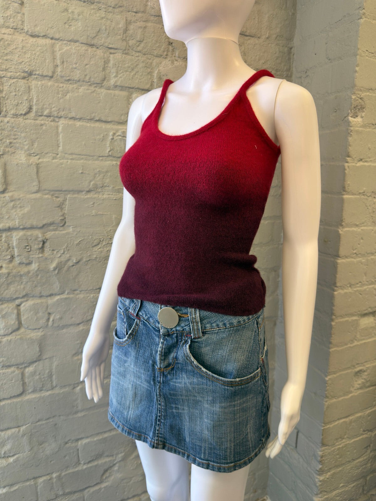 Italian Denim Mini Skirt