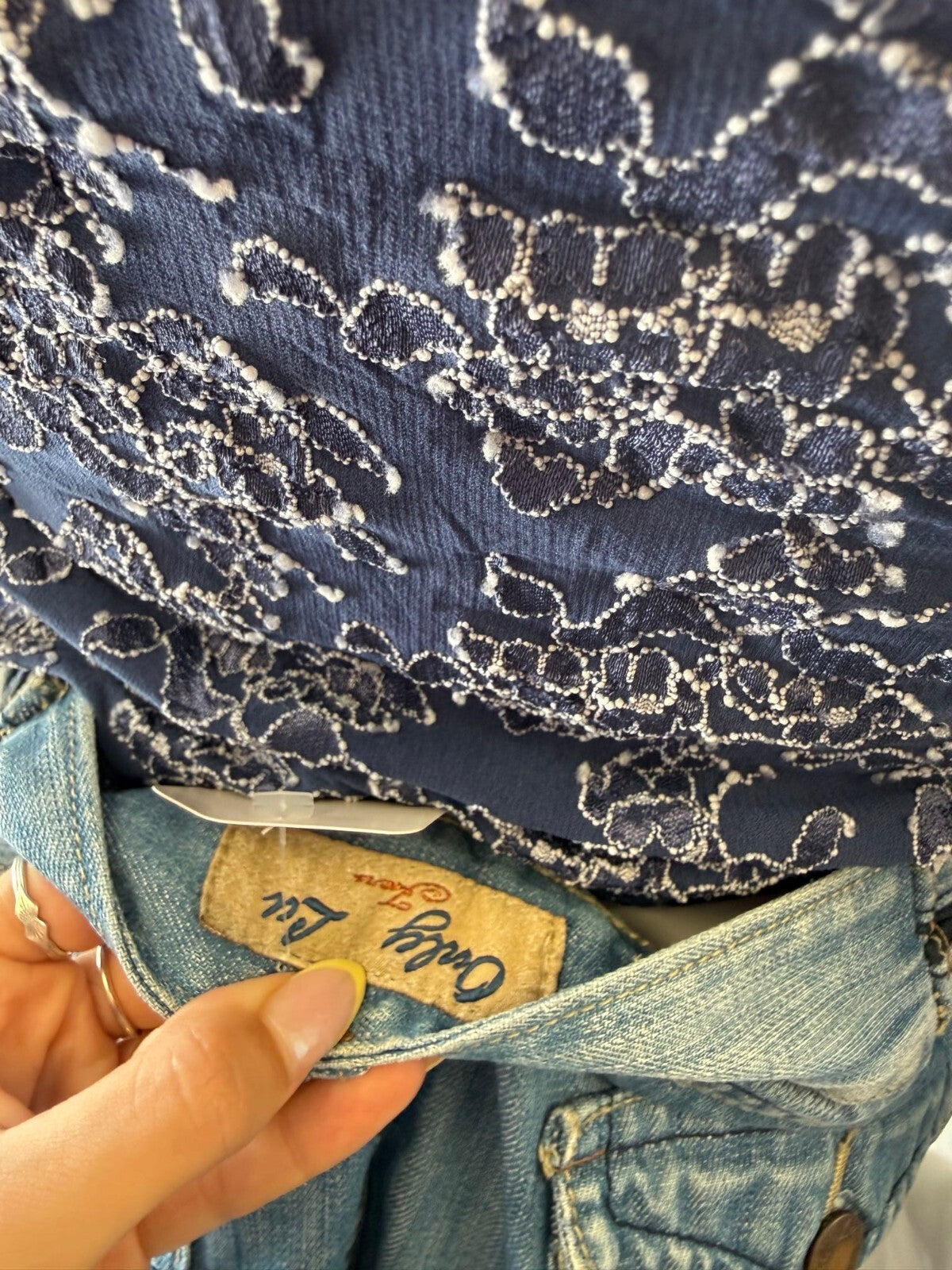 Only Lu Blue Denim Mini Skirt