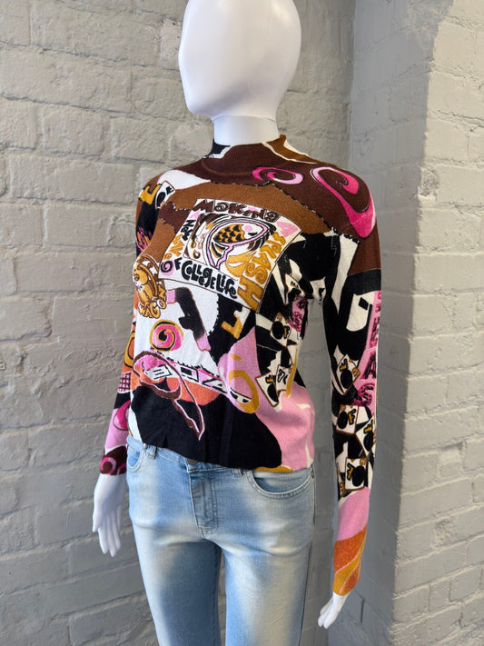 Vintage Multicolour Graphic Knit