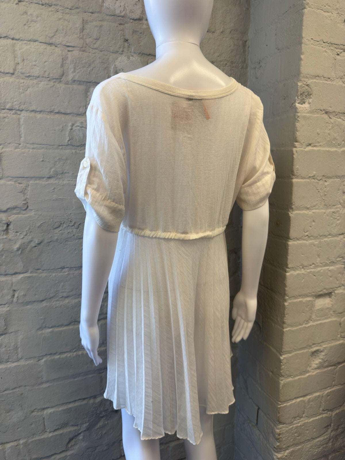 Cop Copine White Sheer Mini Dress
