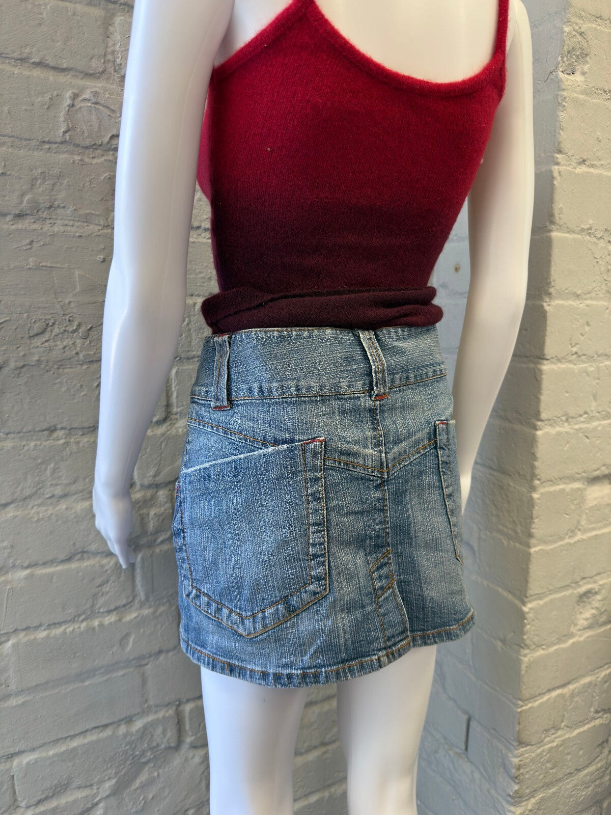 Italian Denim Mini Skirt