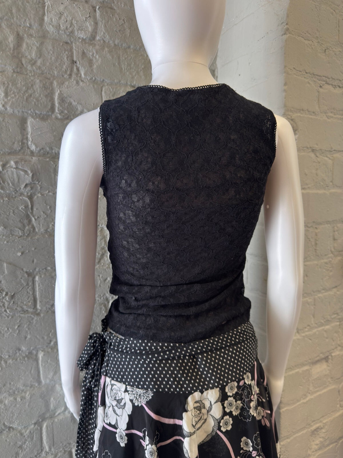 Miss Chievous Black Lace Sleeveless Top