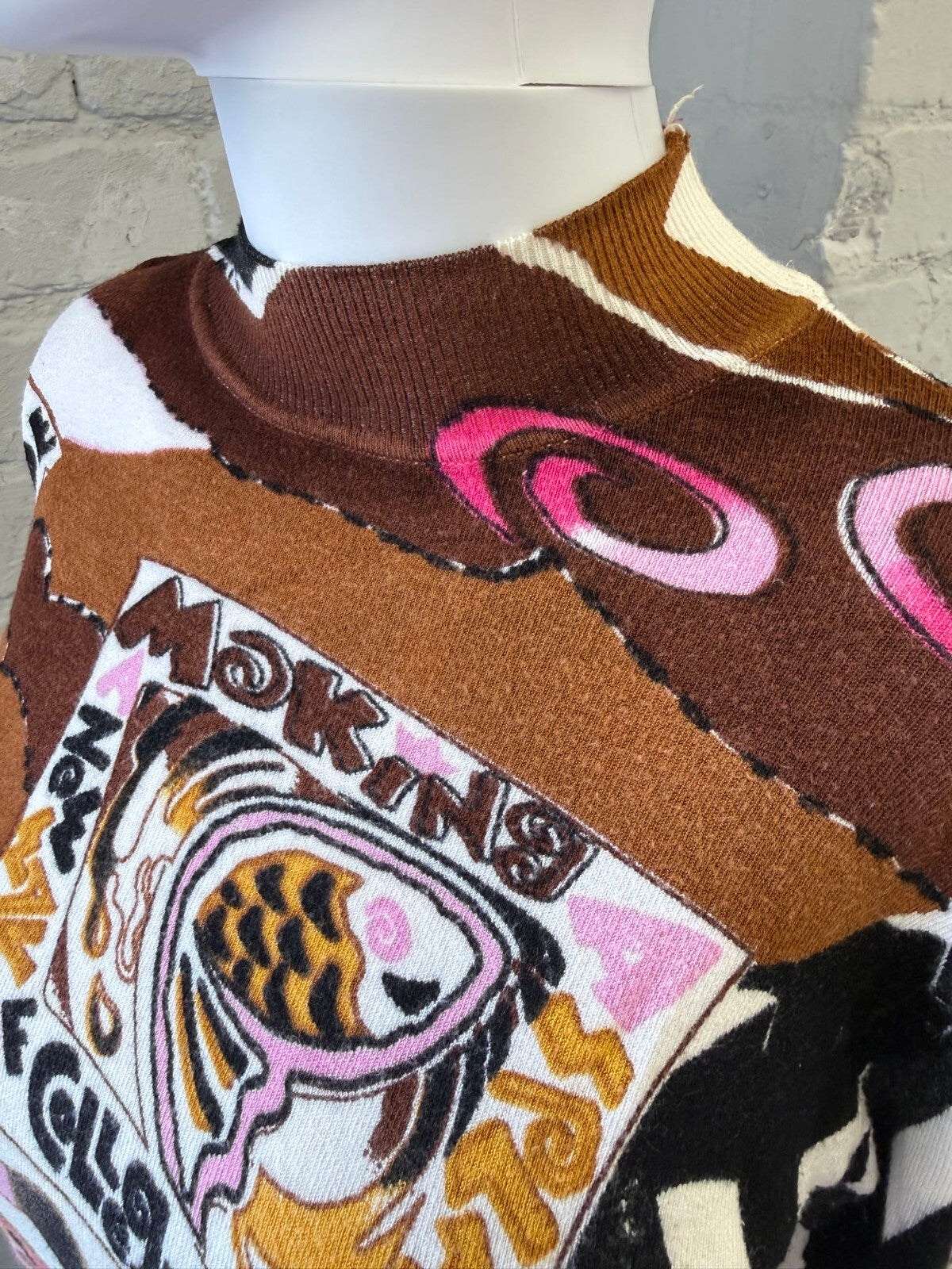 Vintage Multicolour Graphic Knit