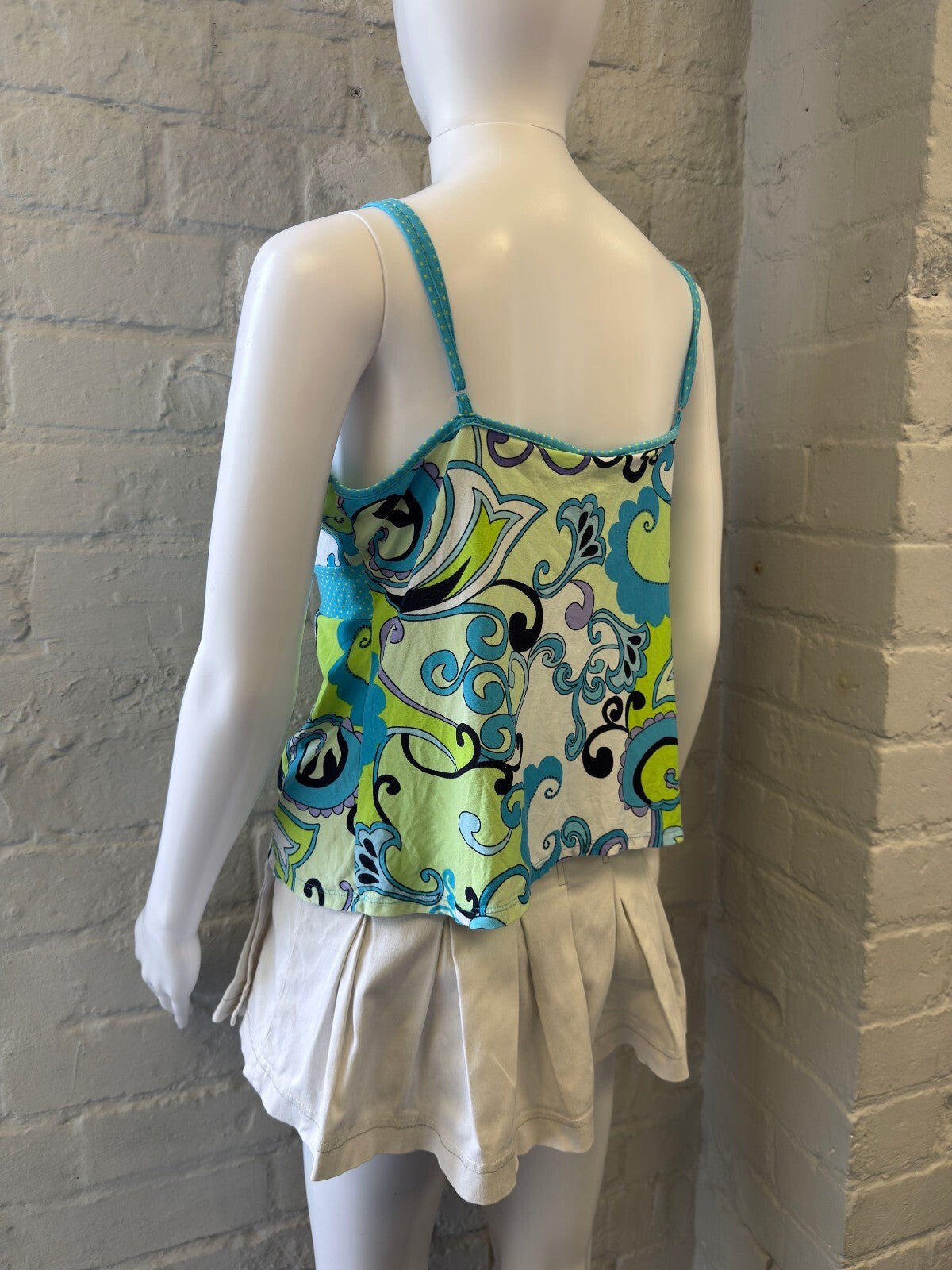 Bay Studio Blue and Green Patterned Camisole Top