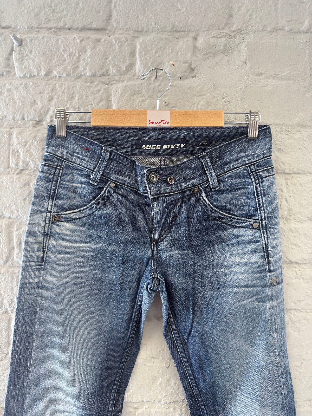 Miss Sixty Straight Leg Blue Denim Jeans