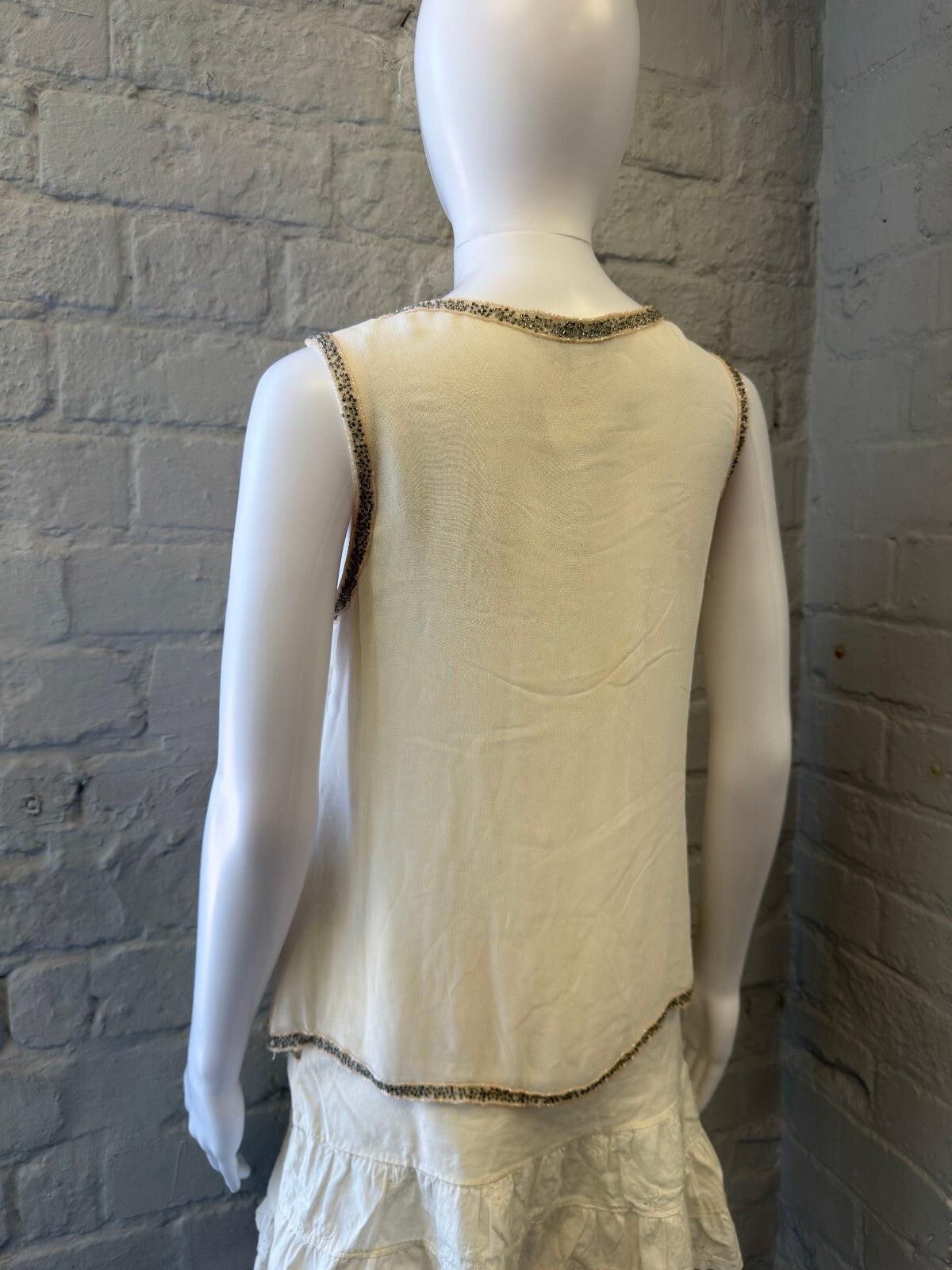 Beaded Embellished Vest Top