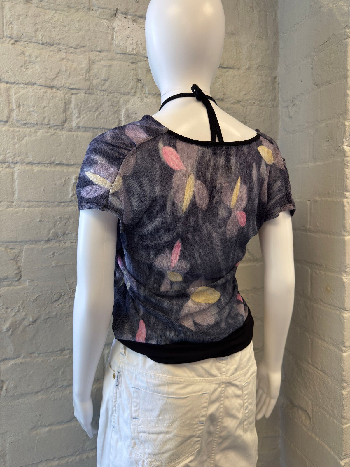 Floral Patterned Sheer Top