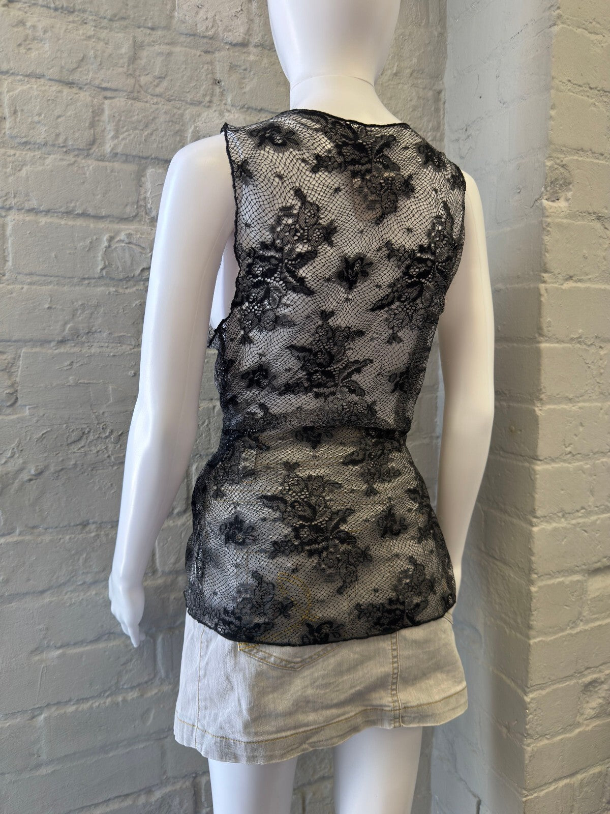 Promod Black Lace Tank Top