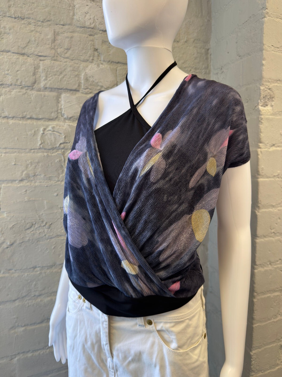 Floral Patterned Sheer Top