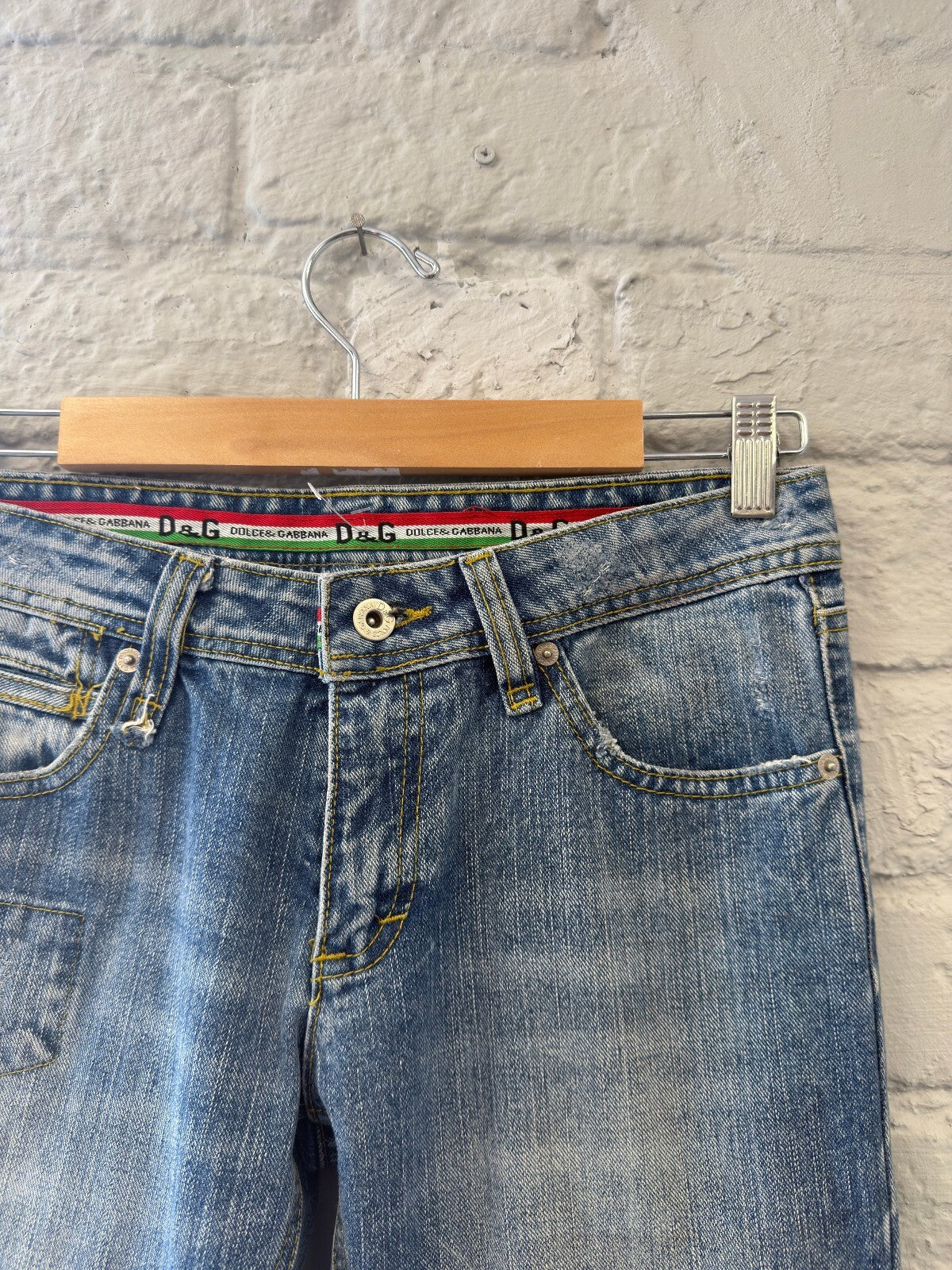 Dolce & Gabbana Vintage Light Wash Denim Jeans