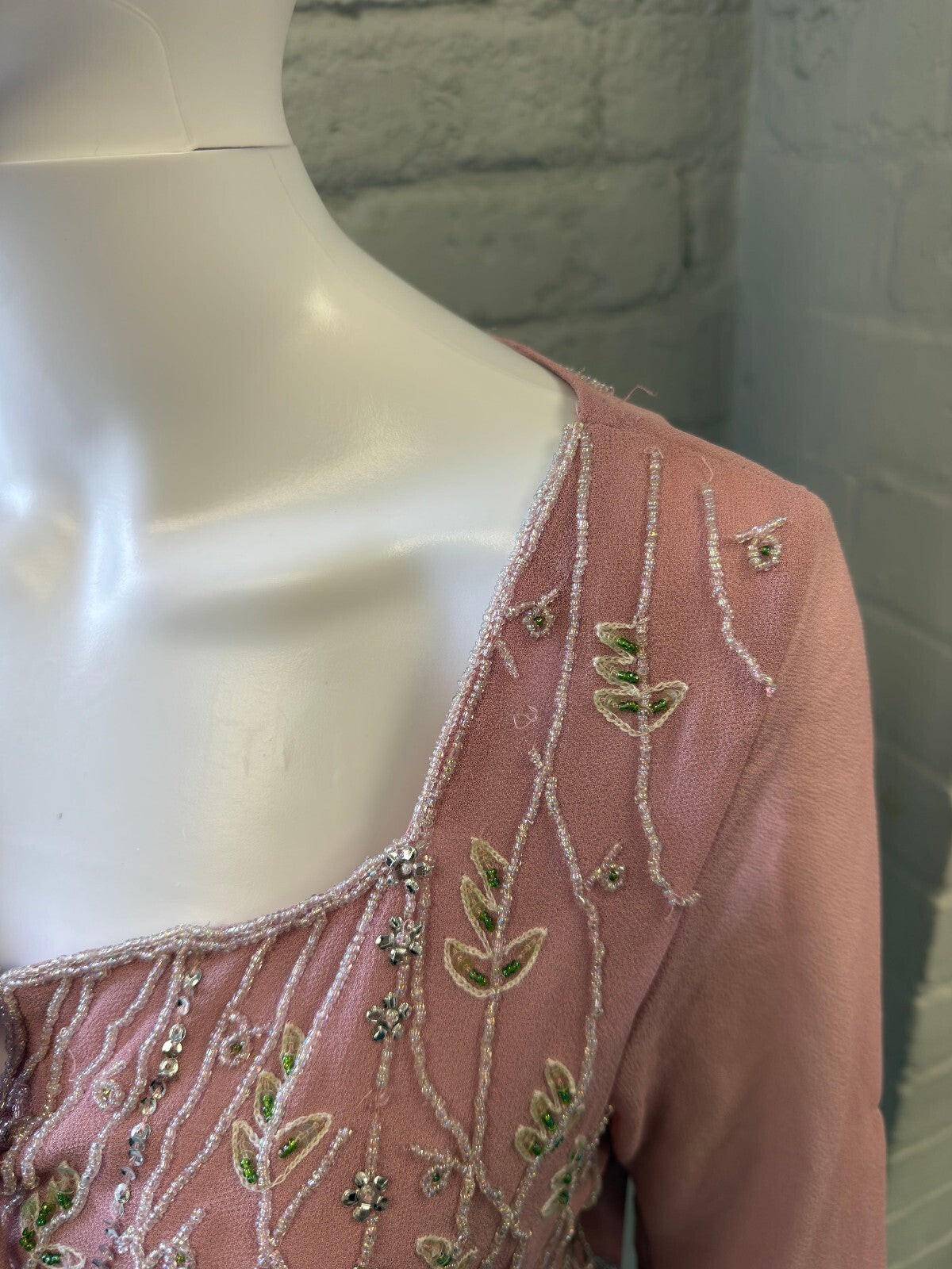 Motivi Pink Embroidered Long Sleeve Top