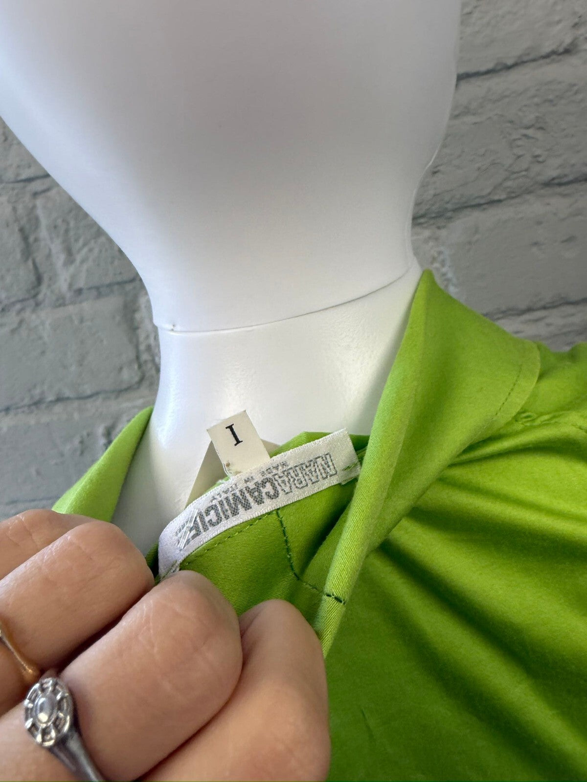 Italian Lime Green Wrap Top