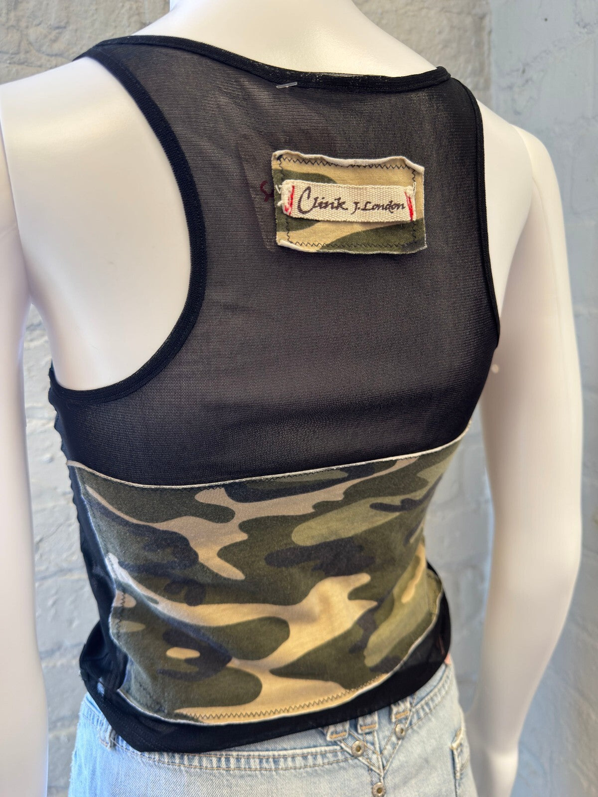 Camouflage Mesh Tank Top