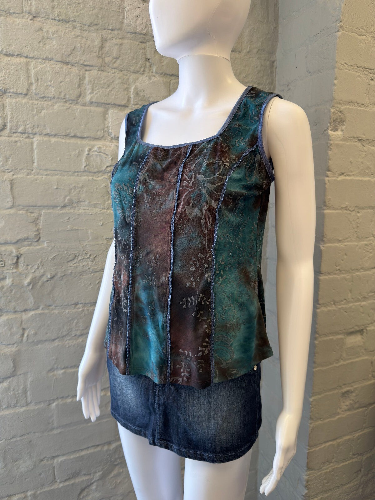 Earthy Mesh Tank top
