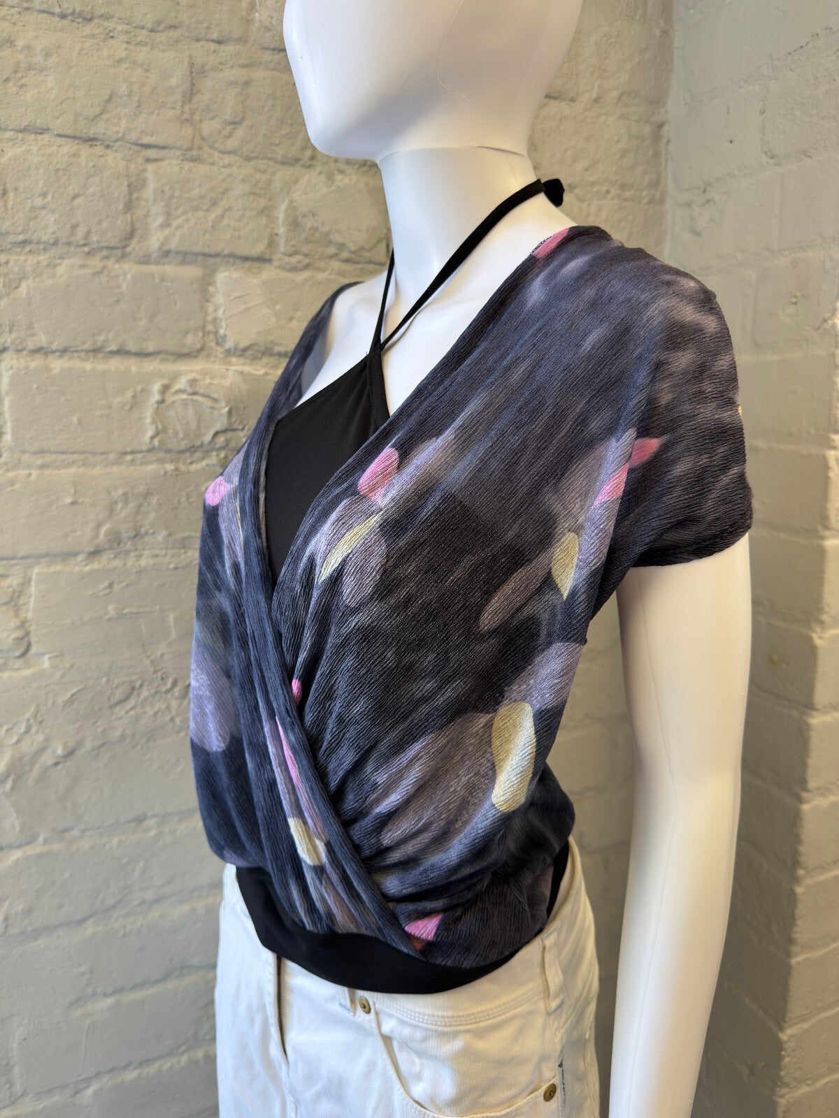 Floral Patterned Sheer Top