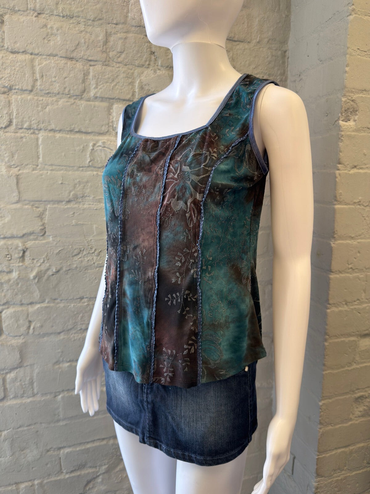 Earthy Mesh Tank top