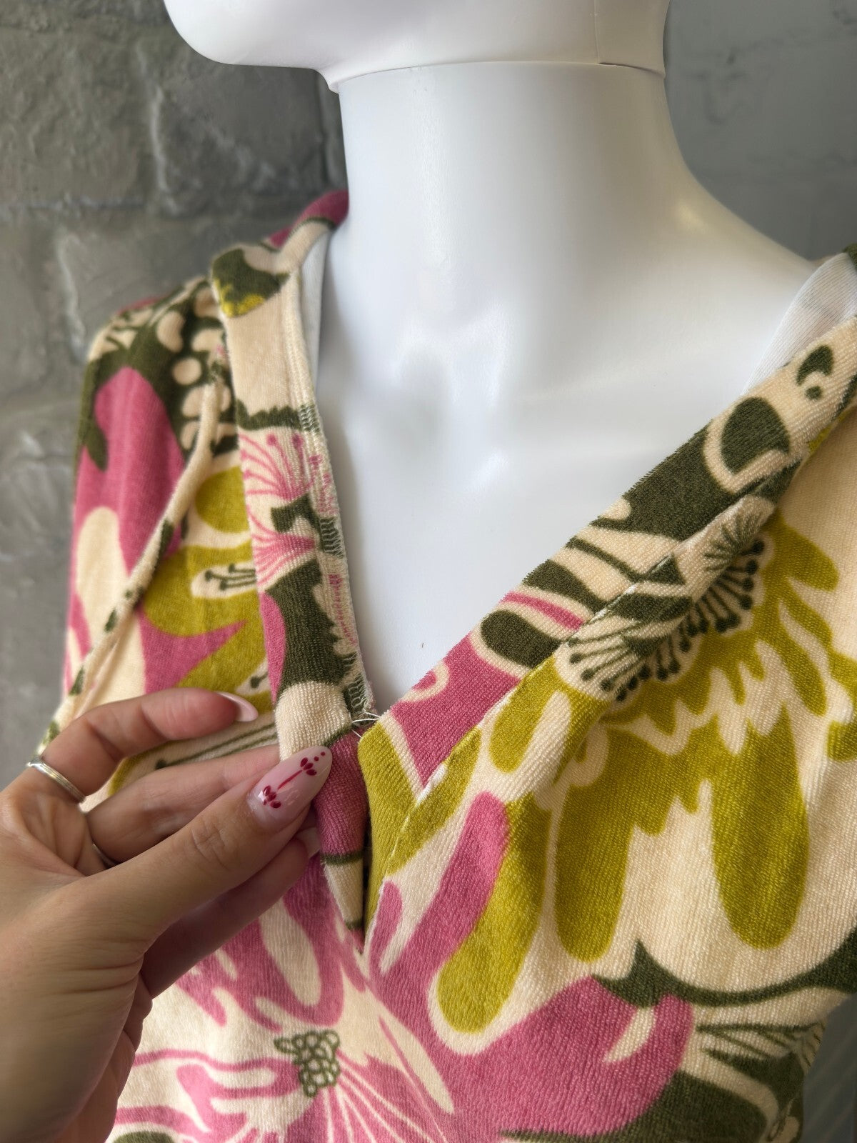 Sisi Tank Hooded Floral Print Top