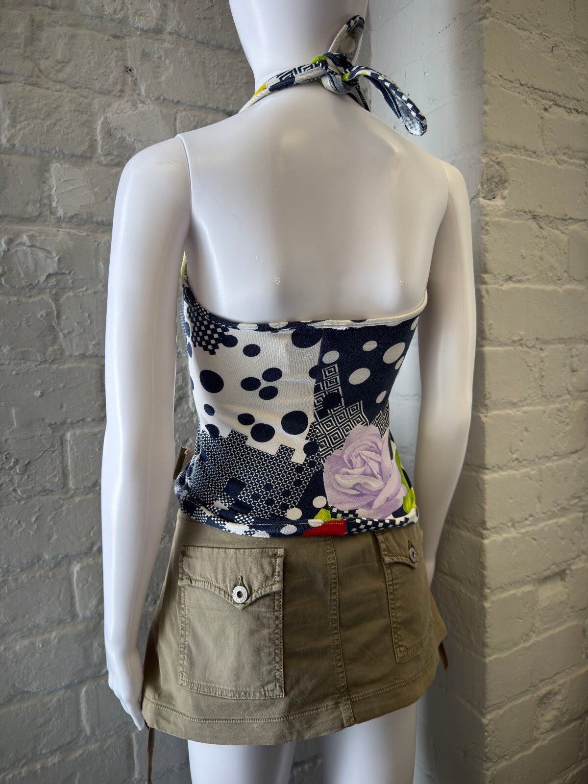Halter Neck Patterned Top