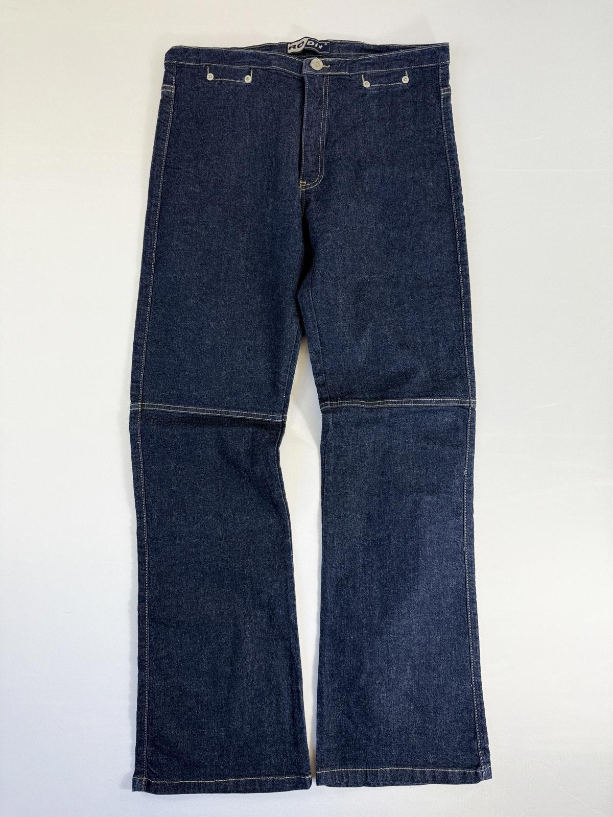 Rodis Vintage Straight Leg Dark Blue Denim Jeans- Size S/M