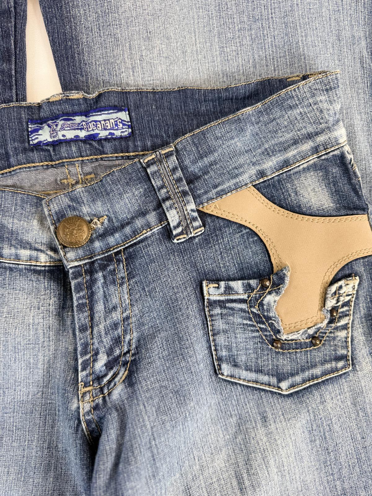 Bucanans Flare Jeans with Decorative Pocket Details- SIZE 10