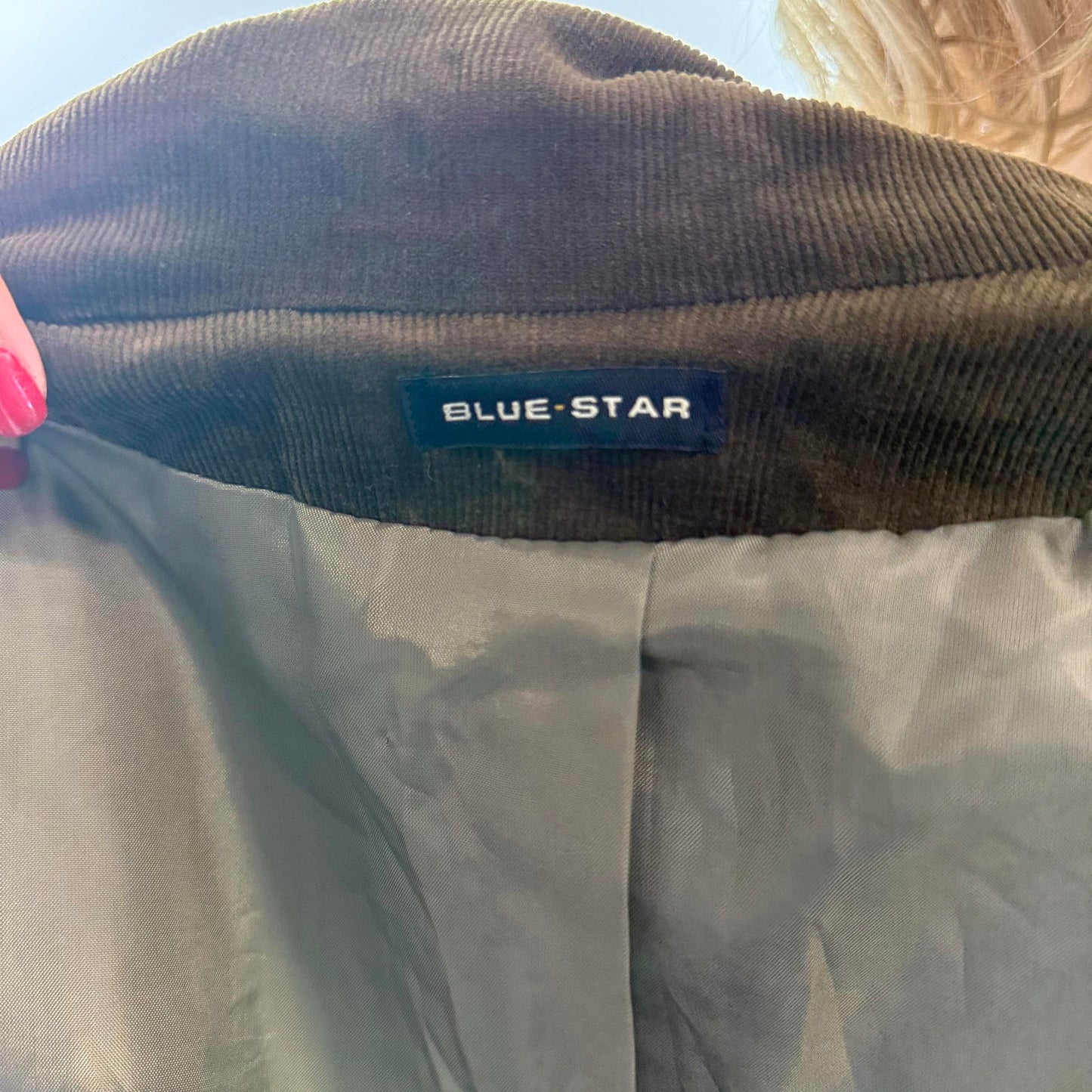 Blue Star Women's Brown Corduroy Blazer Jacket- SIZE M