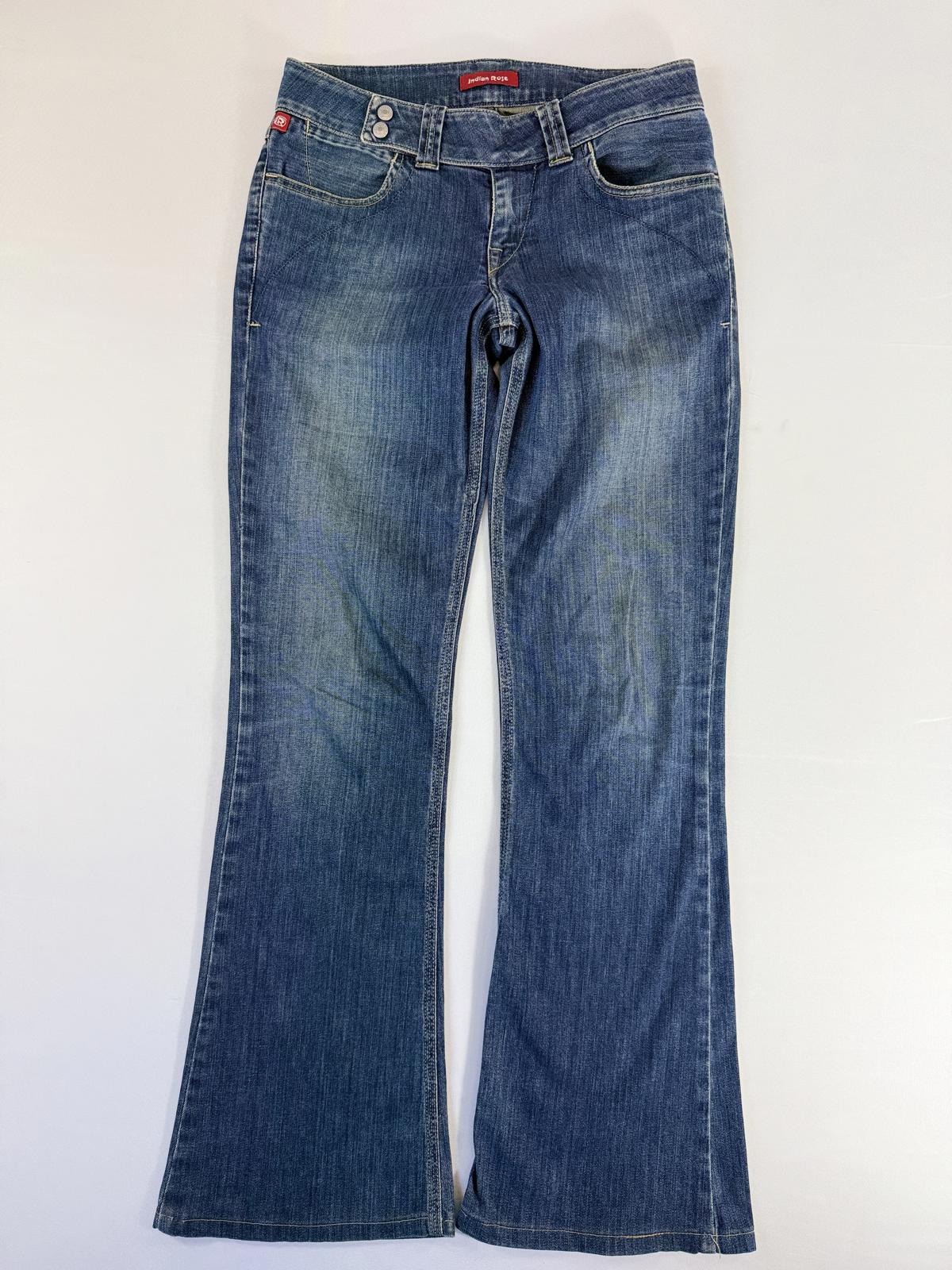 Indian Rose Women's Flare Jeans Blue Denim- SIZE 8