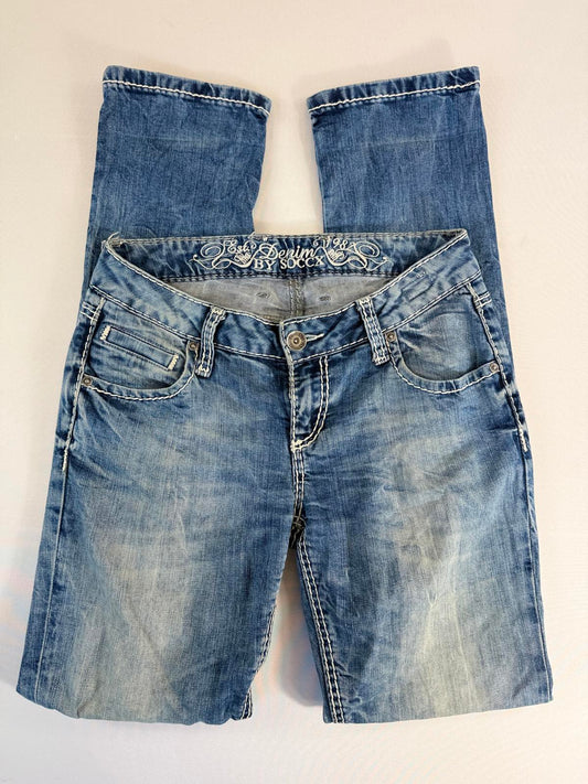 Soccx Women's Denim Jeans Light Wash- SIZE M